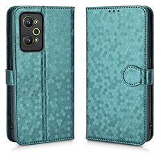 Custodia Portafoglio In Pelle Cover con Supporto C01X per Realme GT Neo 3T 5G Verde