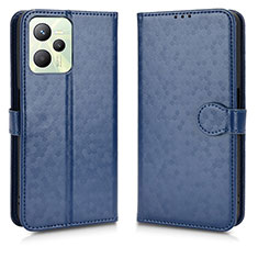 Custodia Portafoglio In Pelle Cover con Supporto C01X per Realme Narzo 50A Prime Blu