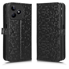 Custodia Portafoglio In Pelle Cover con Supporto C01X per Realme Narzo N53 Nero