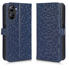 Custodia Portafoglio In Pelle Cover con Supporto C01X per Realme V30 5G Blu