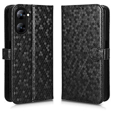 Custodia Portafoglio In Pelle Cover con Supporto C01X per Realme V30t 5G Nero