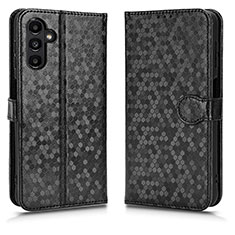 Custodia Portafoglio In Pelle Cover con Supporto C01X per Samsung Galaxy A04s Nero