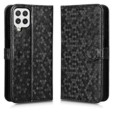 Custodia Portafoglio In Pelle Cover con Supporto C01X per Samsung Galaxy A12 Nacho Nero