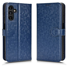 Custodia Portafoglio In Pelle Cover con Supporto C01X per Samsung Galaxy A13 5G Blu