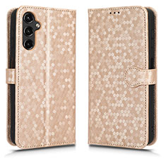 Custodia Portafoglio In Pelle Cover con Supporto C01X per Samsung Galaxy A14 4G Oro