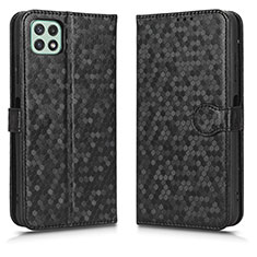 Custodia Portafoglio In Pelle Cover con Supporto C01X per Samsung Galaxy A22s 5G Nero