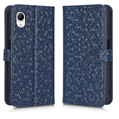 Custodia Portafoglio In Pelle Cover con Supporto C01X per Samsung Galaxy A23s Blu