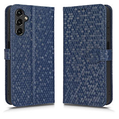 Custodia Portafoglio In Pelle Cover con Supporto C01X per Samsung Galaxy A24 4G Blu