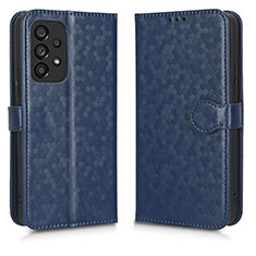 Custodia Portafoglio In Pelle Cover con Supporto C01X per Samsung Galaxy A53 5G Blu