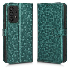 Custodia Portafoglio In Pelle Cover con Supporto C01X per Samsung Galaxy A53 5G Verde