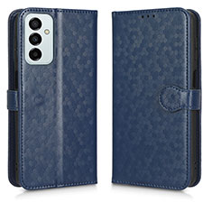 Custodia Portafoglio In Pelle Cover con Supporto C01X per Samsung Galaxy F23 5G Blu