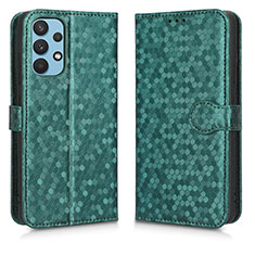 Custodia Portafoglio In Pelle Cover con Supporto C01X per Samsung Galaxy M32 5G Verde