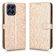 Custodia Portafoglio In Pelle Cover con Supporto C01X per Samsung Galaxy M33 5G Oro