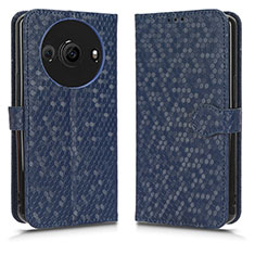 Custodia Portafoglio In Pelle Cover con Supporto C01X per Sharp Aquos R8 Pro Blu