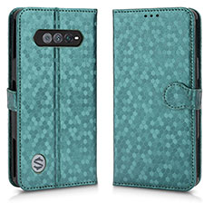 Custodia Portafoglio In Pelle Cover con Supporto C01X per Xiaomi Black Shark 4S Pro 5G Verde