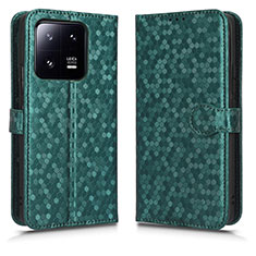 Custodia Portafoglio In Pelle Cover con Supporto C01X per Xiaomi Mi 13 Pro 5G Verde