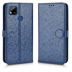 Custodia Portafoglio In Pelle Cover con Supporto C01X per Xiaomi POCO C3 Blu