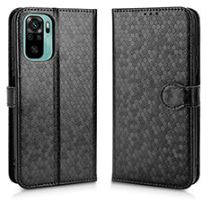 Custodia Portafoglio In Pelle Cover con Supporto C01X per Xiaomi Poco M5S Nero