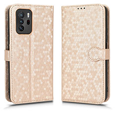 Custodia Portafoglio In Pelle Cover con Supporto C01X per Xiaomi Poco X3 GT 5G Oro