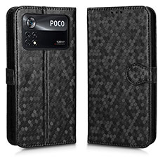 Custodia Portafoglio In Pelle Cover con Supporto C01X per Xiaomi Poco X4 Pro 5G Nero