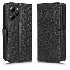 Custodia Portafoglio In Pelle Cover con Supporto C01X per Xiaomi Poco X5 Pro 5G Nero