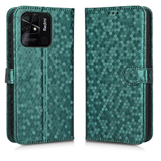 Custodia Portafoglio In Pelle Cover con Supporto C01X per Xiaomi Redmi 10 Power Verde