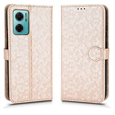 Custodia Portafoglio In Pelle Cover con Supporto C01X per Xiaomi Redmi 11 Prime 5G Oro