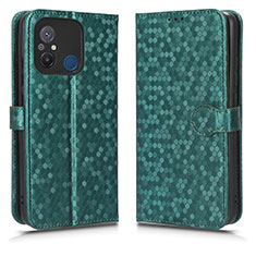 Custodia Portafoglio In Pelle Cover con Supporto C01X per Xiaomi Redmi 12C 4G Verde