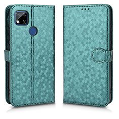 Custodia Portafoglio In Pelle Cover con Supporto C01X per Xiaomi Redmi 9C Verde