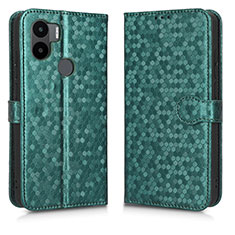 Custodia Portafoglio In Pelle Cover con Supporto C01X per Xiaomi Redmi A1 Plus Verde