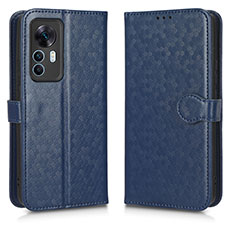 Custodia Portafoglio In Pelle Cover con Supporto C01X per Xiaomi Redmi K50 Ultra 5G Blu