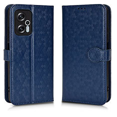 Custodia Portafoglio In Pelle Cover con Supporto C01X per Xiaomi Redmi K50i 5G Blu