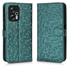 Custodia Portafoglio In Pelle Cover con Supporto C01X per Xiaomi Redmi K50i 5G Verde