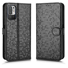 Custodia Portafoglio In Pelle Cover con Supporto C01X per Xiaomi Redmi Note 10 5G Nero