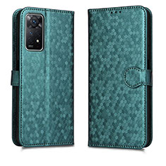 Custodia Portafoglio In Pelle Cover con Supporto C01X per Xiaomi Redmi Note 11 Pro 5G Verde