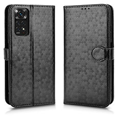 Custodia Portafoglio In Pelle Cover con Supporto C01X per Xiaomi Redmi Note 11S 4G Nero