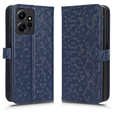 Custodia Portafoglio In Pelle Cover con Supporto C01X per Xiaomi Redmi Note 12 4G Blu