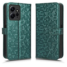 Custodia Portafoglio In Pelle Cover con Supporto C01X per Xiaomi Redmi Note 12 4G Verde