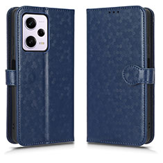 Custodia Portafoglio In Pelle Cover con Supporto C01X per Xiaomi Redmi Note 12 Pro 5G Blu