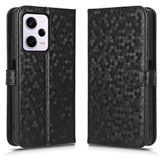 Custodia Portafoglio In Pelle Cover con Supporto C01X per Xiaomi Redmi Note 12 Pro+ Plus 5G Nero