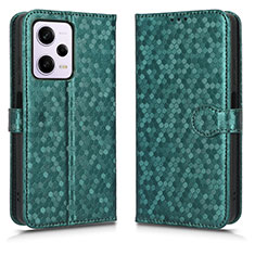 Custodia Portafoglio In Pelle Cover con Supporto C01X per Xiaomi Redmi Note 12 Pro+ Plus 5G Verde