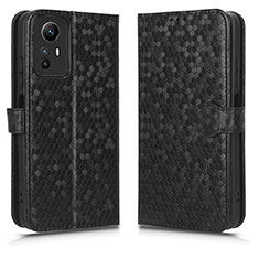 Custodia Portafoglio In Pelle Cover con Supporto C01X per Xiaomi Redmi Note 12S Nero