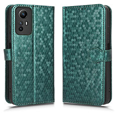 Custodia Portafoglio In Pelle Cover con Supporto C01X per Xiaomi Redmi Note 12S Verde