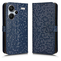 Custodia Portafoglio In Pelle Cover con Supporto C01X per Xiaomi Redmi Note 13 Pro+ Plus 5G Blu