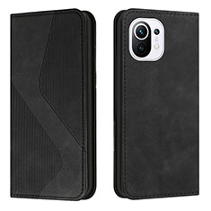 Custodia Portafoglio In Pelle Cover con Supporto C02 per Xiaomi Mi 11 Lite 5G NE Nero