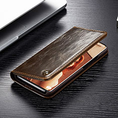 Custodia Portafoglio In Pelle Cover con Supporto C02S per Samsung Galaxy S20 Marrone