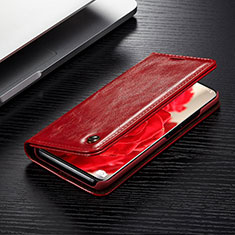 Custodia Portafoglio In Pelle Cover con Supporto C02S per Samsung Galaxy S20 Rosso