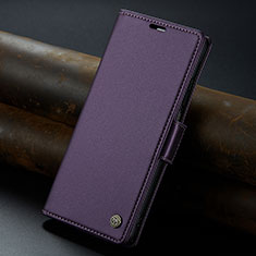 Custodia Portafoglio In Pelle Cover con Supporto C02S per Xiaomi Redmi Note 12 Turbo 5G Viola