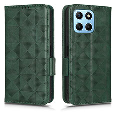 Custodia Portafoglio In Pelle Cover con Supporto C02X per Huawei Honor 70 Lite 5G Verde