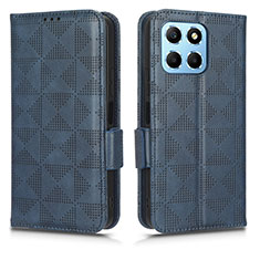 Custodia Portafoglio In Pelle Cover con Supporto C02X per Huawei Honor X6 5G Blu